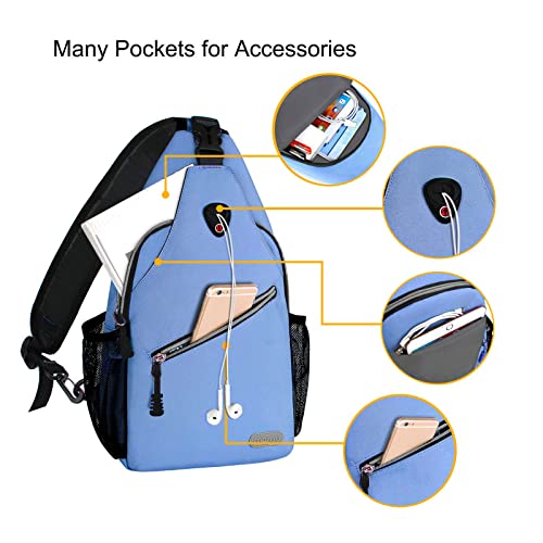 Mochila deportiva tipo sling 2 Pack multipropósito miniatura 2