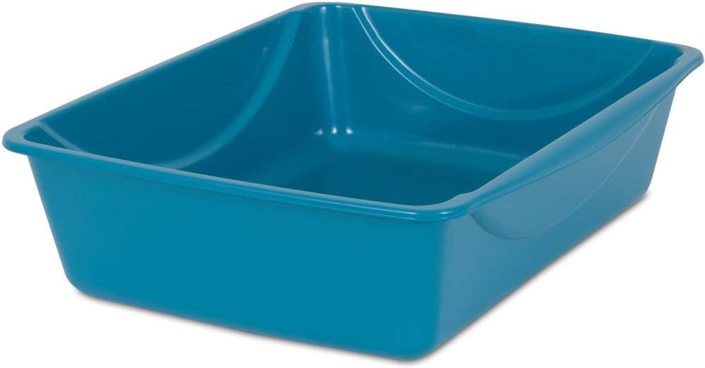 Petmate Open Cat Litter Box, Blue Mesa/Mouse Grey, 4 Sizes : Pet Supplies