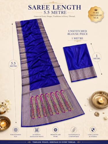 KASHI BUNKAR zari woven silk saree – image 4