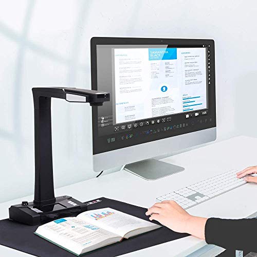 Image of Document Scanner, Auto-Flatten & Deskew Tech, Capture A3, Multi-Languages OCR, Convert to PDF /Word /Txt /Excel on Windows and PDF on Mac System
