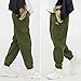 MINI PANDA Girls Pants,Stretchy Loose Fitting Girls Pants Size 6-19 Trendy（Olive,14）