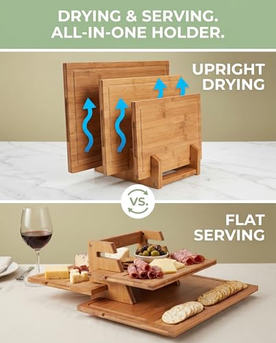 Set de 3 tablas de bambú con soporte para cocina miniatura 5