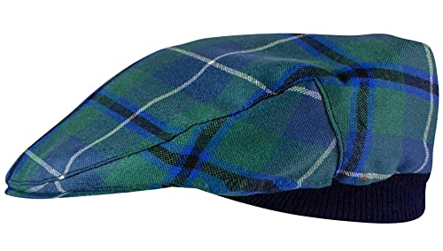 Casquette Plate Tartan Douglas I LUV LTD en laine écossaise authentique