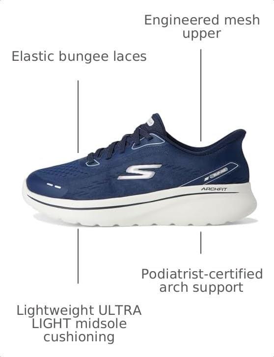 Image of Skechers Women's Go Walk Arch Fit N-Joy Emory Hands Free Slip-ins