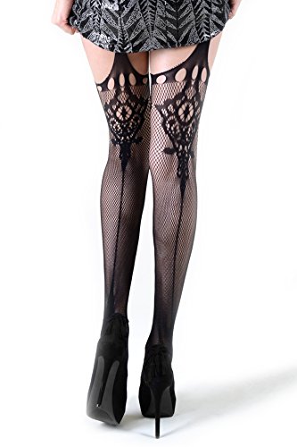 Image of ICONOFLASH Women's Patterned Fishnet Stocking Tights