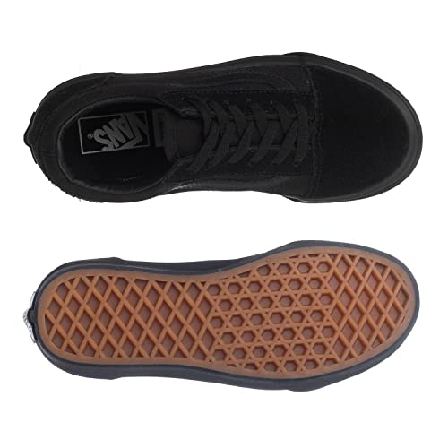 Vans Vans Kids Old Skool Skate Shoe, (Enr) Blk/Blk, 1