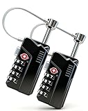 TSA Approved Gun Case Locks 2 Pack - Heavy Duty Combination Lock, Keyless Security for Gun Case, Pistol Case, Pelican Case & Airplane Travel Storage