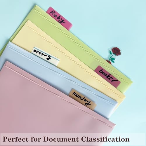 Image of ELII 500 PCS Sticky Index Tabs 2 Inch Book Tabs Page Markers File Tabs | Self Adhesive, Labels for Pages Notebooks,Safety Material, Smooth Writing,Transparent,Waterproof,Repositionable