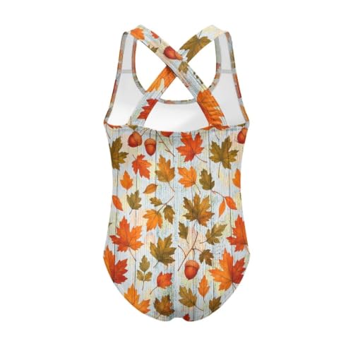 Image of Girls One Piece Swimsuits Quick Dry Beach Bathing Suit Crossback Swimwear 5-14 Years