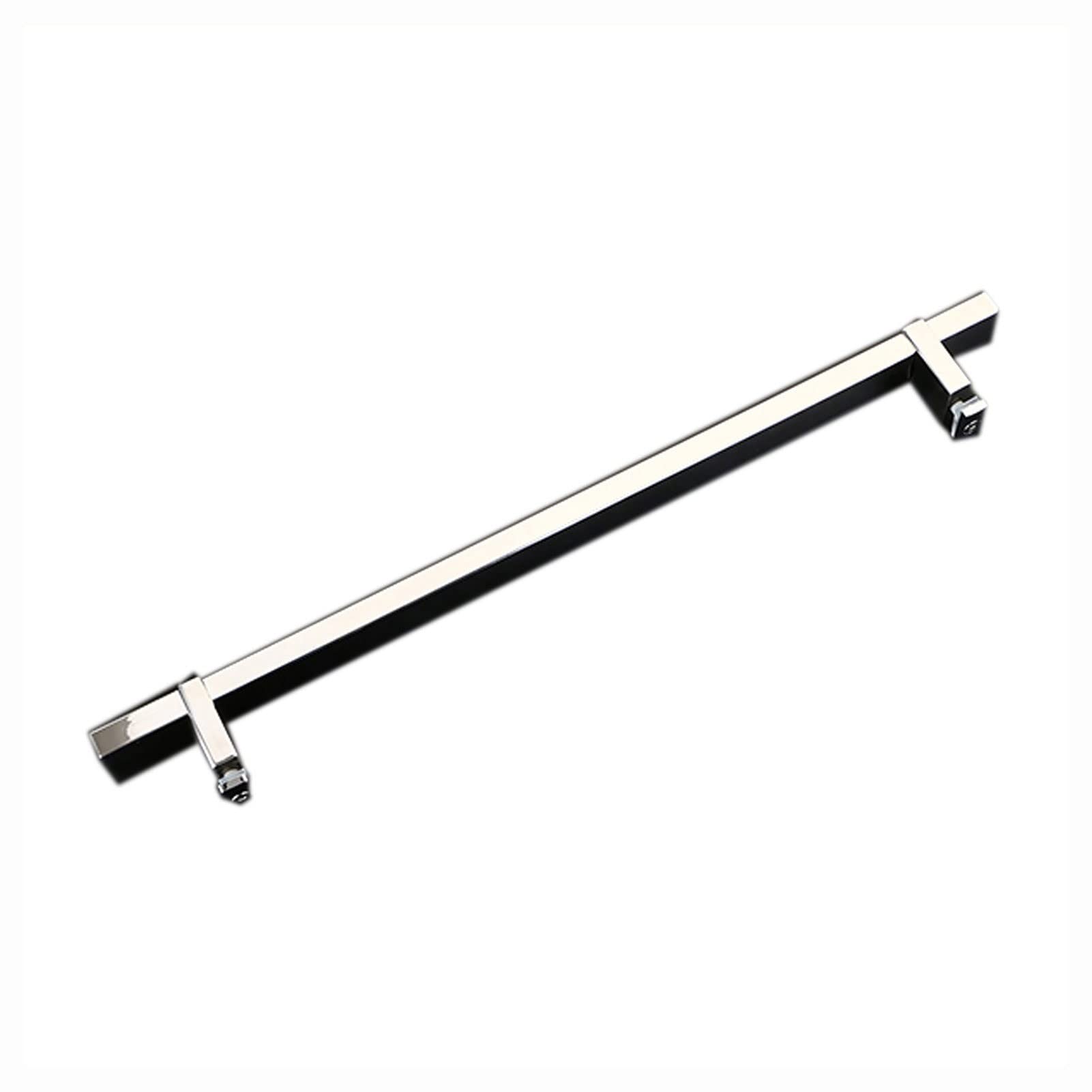 Boutons de porte de douche finition polie en inox avec entraxe fixe