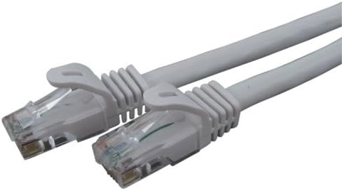 100ft White cat6 Ethernet Cable for linksys D-Link Router 100' 100 ft