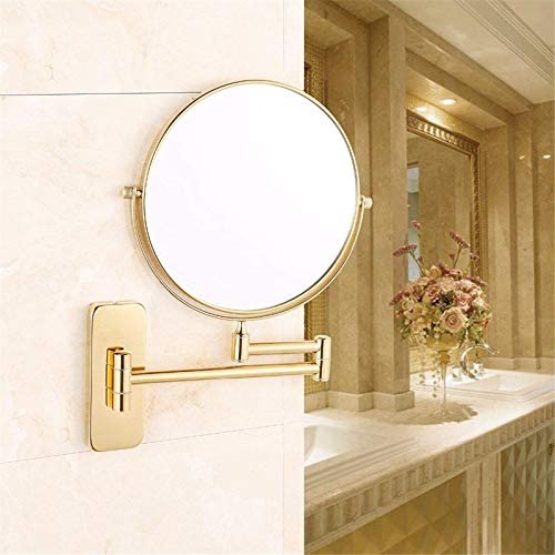 Espejo de Maquillaje Redondo Montado en Pared 8 Inch miniatura 4