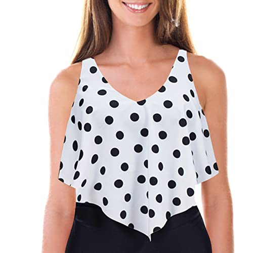 banho para mulheres - Biquíni Conservador Cintura Alta | Peça única retrô secagem rápida com control