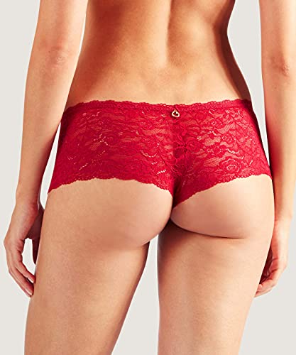 Aubade Womens Rosessence Saint-Tropez Brief Hipster Panties, Red (Gala), X-Large Us #TOP1