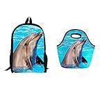  CHAQLIN Schulrucksack Blau Dolphin-1 Einheitsgröße