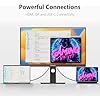 INNOCN 27 4K USB-C Monitor for Laptop MacBook/Mac mini - 16:9 IPS 3840 x 2160 Display, HDR400, DeltaE<2, DisplayPort, HDMI PC Monitor, 1.07B+ Colors, Built-in Speakers, Adjustable Stand, Black