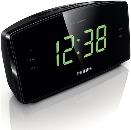 Philips AJ3400/37 Clock Radio, Black