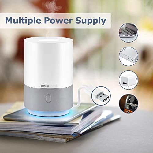 Ominihome-Essential-Oil-Diffuser-100ML-Diffuser-for-Essential-Oils-with-7-Color-Changing-Lights-Mini-Aromatherapy-Diffuser-with-Auto-Shut-Off-Function-Portable-Cool-Mist-Humidifier-for-Home-White