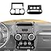 RT-TCZ Car Interior Center Console Dashboard Panel & Air Conditioning Switch Panel Frame Cover Trims for Jeep Wrangler 2011-2017 (Carbon Fiber)