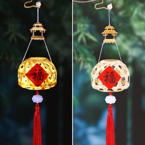 Conjunto de de lanterna,Brinquedos para meninas - Conjunto de vime meados do outono festival lantern