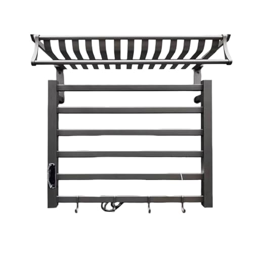 Toallero calefactable con control de temperatura y temporizador LED para toallas secas