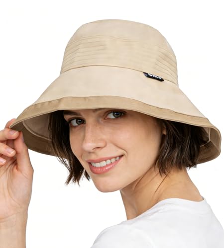 Sombrero de sol para mujer con ala ancha plegable miniatura 1