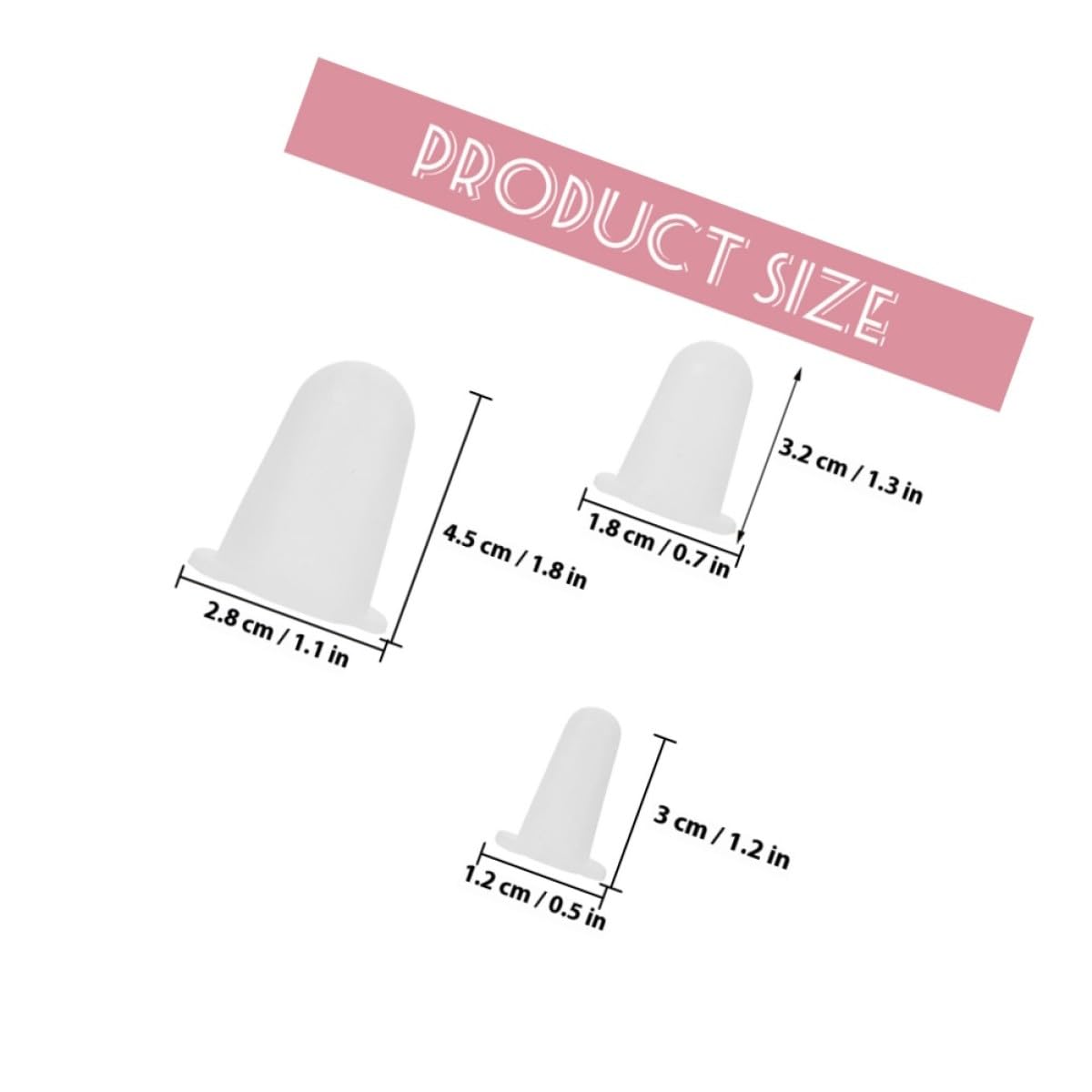 TOYANDONA 6 Pezzi Coperture Protettive in Silicone per Punte da Torta, Flessibili e Resistenti, Adatte alla Maggior Parte delle Punte per Decorare Torte in Bianco