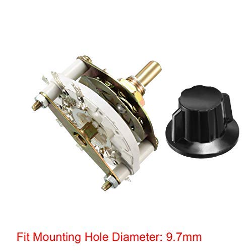 KCZ 1X7 6mm D Shaft 1P7T 1 Pole 7 Position Band Channel Rotary Switch