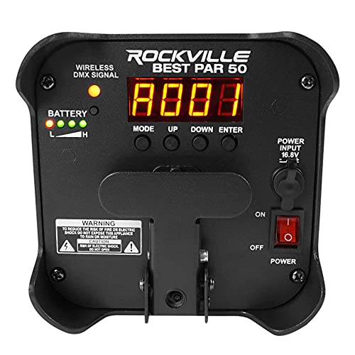 12) Rockville Best Par 50 Battery Par Can Wash Up-Lights W/Wireless Dmx+Rgbwa+Uv #TOP6