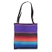Mexican Serape Poncho Pattern Gradient Color Tote Bag