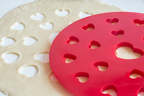 Fox Run Heart Pie Top Cutter, Plastic, Red 9.75 X 9.75 X 0.5 Inches #TOP3