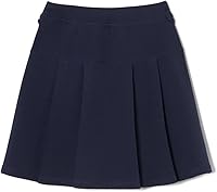 French Toast Girls Adaptive Pleated Ponte Scooter Skirt with Pull-Up Loops - Sensory-Friendly School Uniform