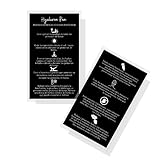SPANISH Hyaluron Pen Filler Aftercare Card | 50 Pack | 2x3.5” inches Business Card Size | Spanish Translation Black with White Design