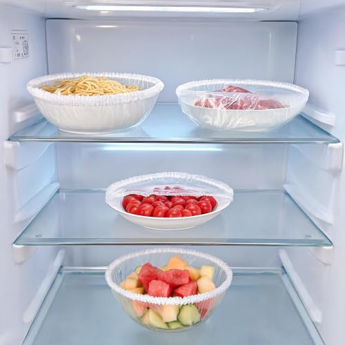 200 PCS Disposable Food Covers, Transparent Not Easily Damaged High Elasticity Seal to Preserve Freshness Plastic Bowl Covers,Easy to Operate Multi-Scenario Adaptation Food Storage Bags for Leftover - image 7