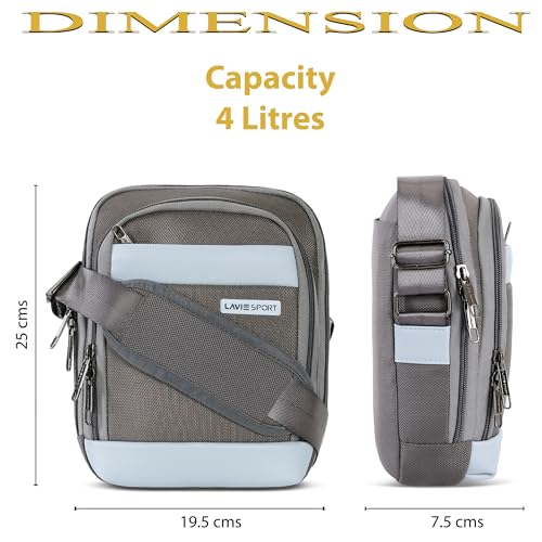 Image of Lavie Sport Athos Sling Bag | Stylish Crossbody Bag | Bag for Travel | Multipurpose Crossbody Bag with Adjustable Strap for Travel and Office Use | Shoulder Bag for Women