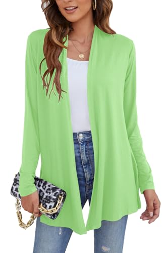 Image of Ladlop Women's Lightweight Open Front Cardigans Long Sleeve Casual Soft Drape Fall Cardigan