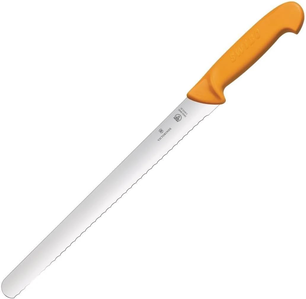 Wenger Swibo 9-9/10-Inch Deli Knife, Serrated Flexible Blade