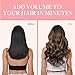 GOO GOO Clip in Hair Extensions Real Human Hair, Remy Human Hair Extensions Clip ins for Women, Natural Human Hair, 22inch 120g 7Pcs, 1B/6/1B Balayage Natural Black to Chestnut Brown