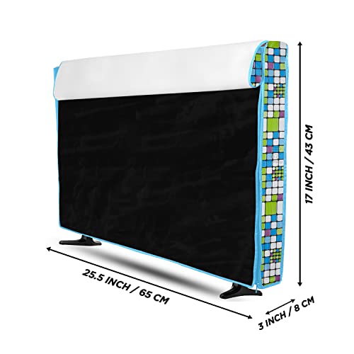 Image of Transparent LCD /LED T.V Protector Cover with Zipper Enclosure for 26 Inch Suitable for All Major Brand & Model (Color-Green, Size-25.5.3x17 Inches)