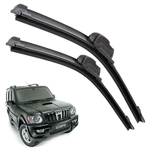 Image of Euro Care Windshield Car Wiper Blades Compatibility With Mahindra Scorpio Old (Model : 2012-2017) - Set of 2Pc (D-20,P-20)