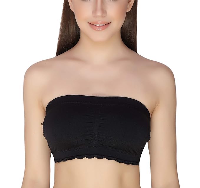 Women's & Girl's Strapless Push Up Wire Free Stick On Invisible Bra, Tube Bra for Backless Dress(Pack of 1)-picture-20