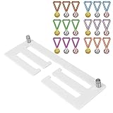 Zerodis Inicio Colgador de medallas Colgador de exhibición de medallas Premio de acrílico Soporte de Pared para medallas Estante de exhibición para Colgar medallas