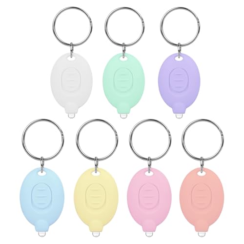 7 Pcs LED Keychain Flashlight Mini Keychain Light Bright Tiny