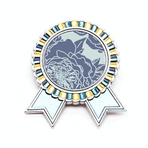 Broche pivoine en métal de taille M, l'accessoire de haute joaillerie pour vos soirées