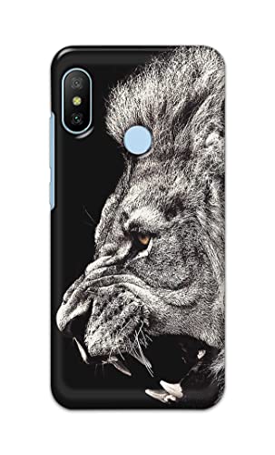 Image of Roaring Lion Hard Back Case Cover for Redmi 6 Pro Back Cover -(J5) VNS2225