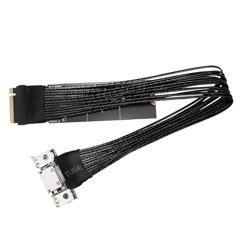 JSDNGU PC�f�X�N�g�b�v�p M2 M-Key NVME 4Gbps M.2 - Oculink 4i �����P�[�u�� - SFF8612 �A�_�v�^�R�[�h PCIe 4.0 X4 �p