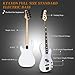 Ktaxon 4 String Electric Bass Guitar, PB-Style Full Size Standard Right Handed Beginner Kit with 20W AMP, Gig Bag, Strap, Upgrade Cable, Guitar Capo for Youths & Adults (White)