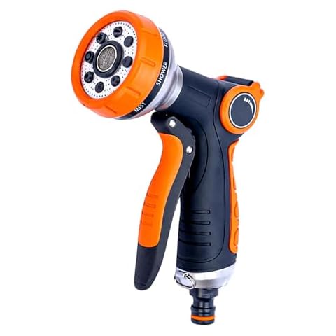 RnCop Garden Hose Spray Gun with 8 Patterns Cover