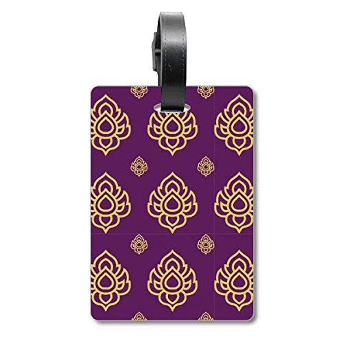 Étiquette pour valise Kingdom violet doré accessoire de voyage identification