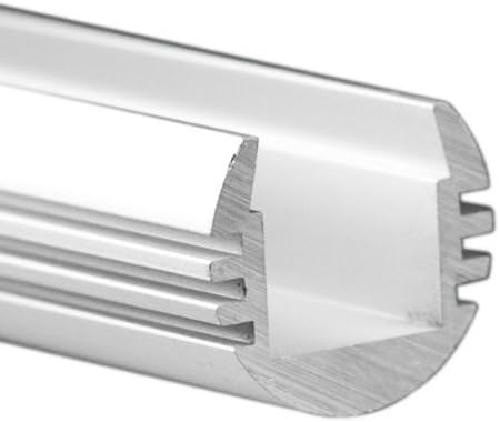 6.56 ft. Anodized Aluminum PDS-O Channel - For LED Tape Light - Klus B3777L